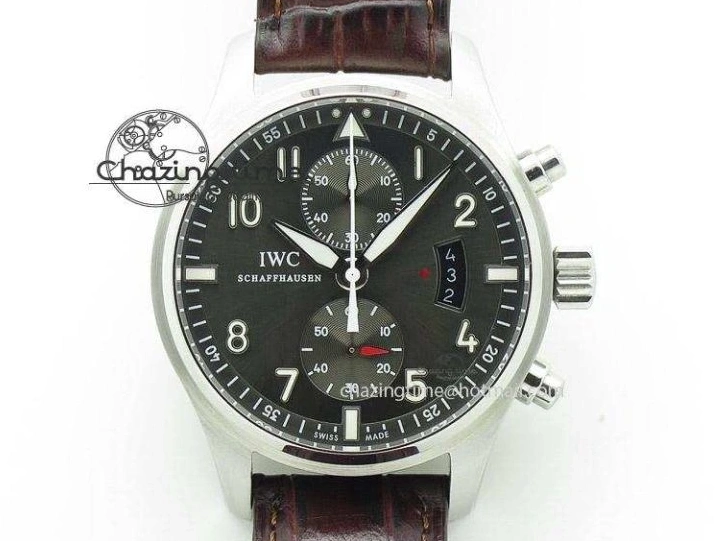 MIROTIME 0406 MARK XVIII Le Petit Prince IW327004 SS FKF 1:1 Best Edition Blue Dial On Brown Leather Strap Trendsetting 7117